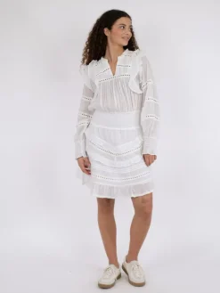 Harmoni S Voile Kjole, White, 36