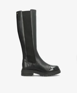 Hasta La Vista P Støvler, Black Leather Patent, 39