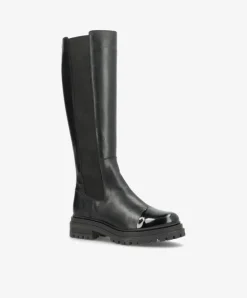 Hasta La Vista P Støvler, Black Leather Patent, 39