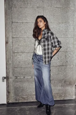 Haute Check Skjorte, Grey Check, M