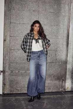 Haute Check Skjorte, Grey Check, M