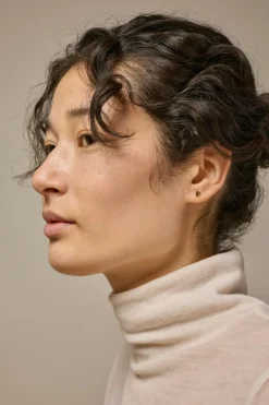 Heart Øreringe, Gold Plated