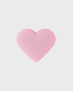 Heart Silicone Sticker, Pink