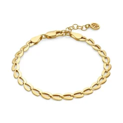 Heartbeat Armbånd, Gold Plated, 18 cm