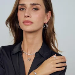 Heartbeat Halskæde, Silver, 45 cm