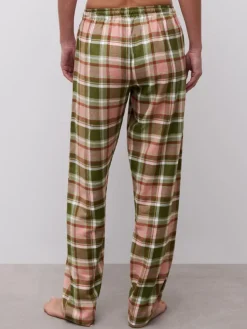 Heat Natbukser, Green Blush Checks, 40
