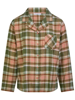 Heat Natskjorte, Green Blush Checks, 36