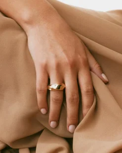 Helix Ring, Gold Plated, 58