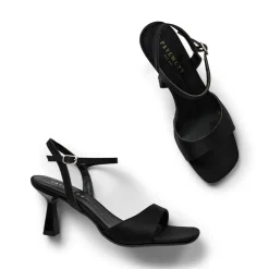 Helma Højhælede Sandaler, Black Satin, 39