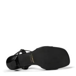 Helma Højhælede Sandaler, Black Satin, 39