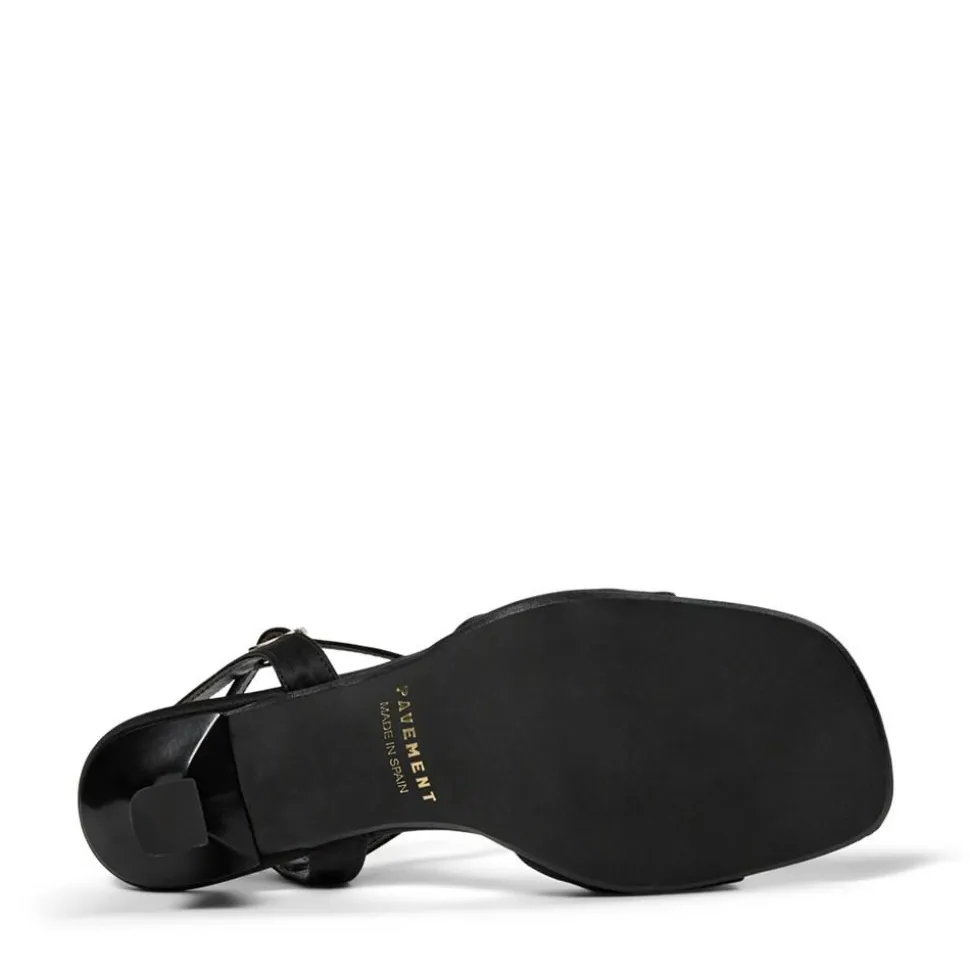 Helma Højhælede Sandaler, Black Satin, 39
