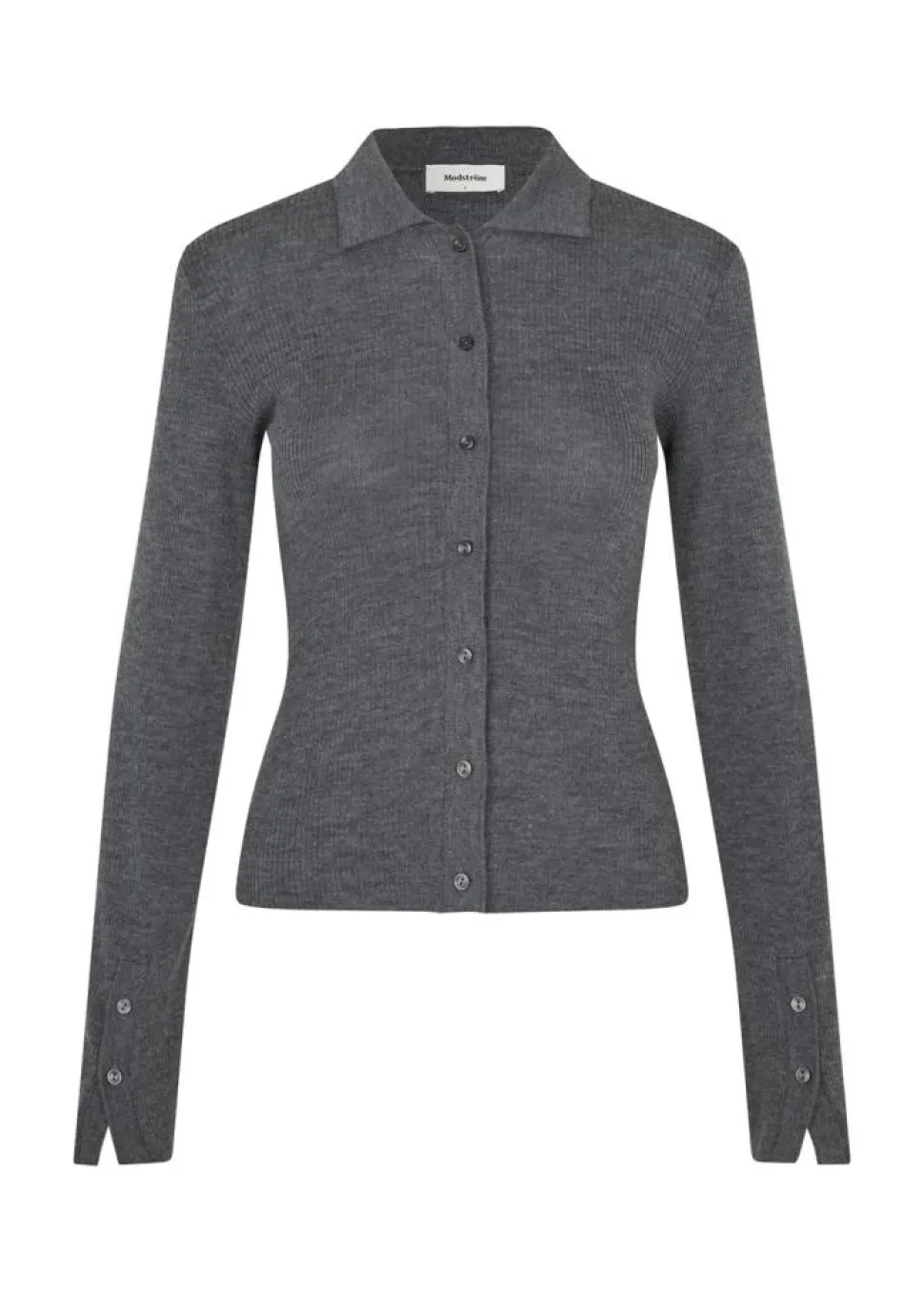 HirokiMD Cardigan, Dark Grey Melange, L