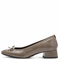 Højhælede Ballerinasko, Taupe, 40