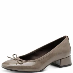 Højhælede Ballerinasko, Taupe, 40
