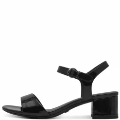 Højhælede Sandaler, Black Patent, 41
