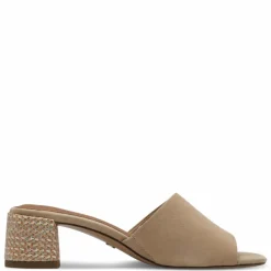 Højhælede Sandaler, Tan Suede, 41