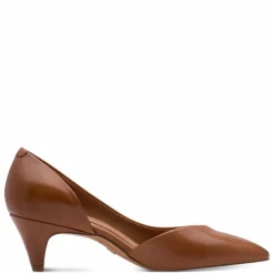 Højhælede Sko, Cognac, 42