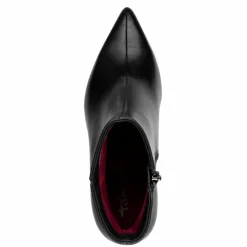 Højhælede Støvler, Black Leather, 40