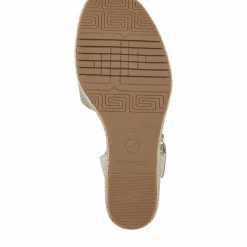 Højhælede Wedge Sandaler, Lt.Gold Glam, 41