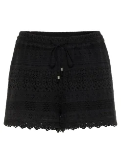 Honey Lace Shorts, Black, S