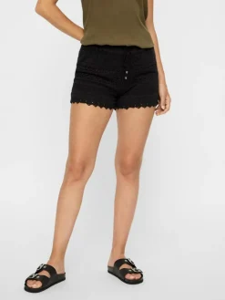 Honey Lace Shorts, Black, S