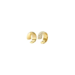 Hudsyn 2-pak Ear Cuffs, Gold Plated