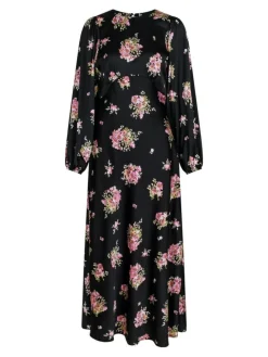 Ilba Flower Bunch Kjole, Black, 34