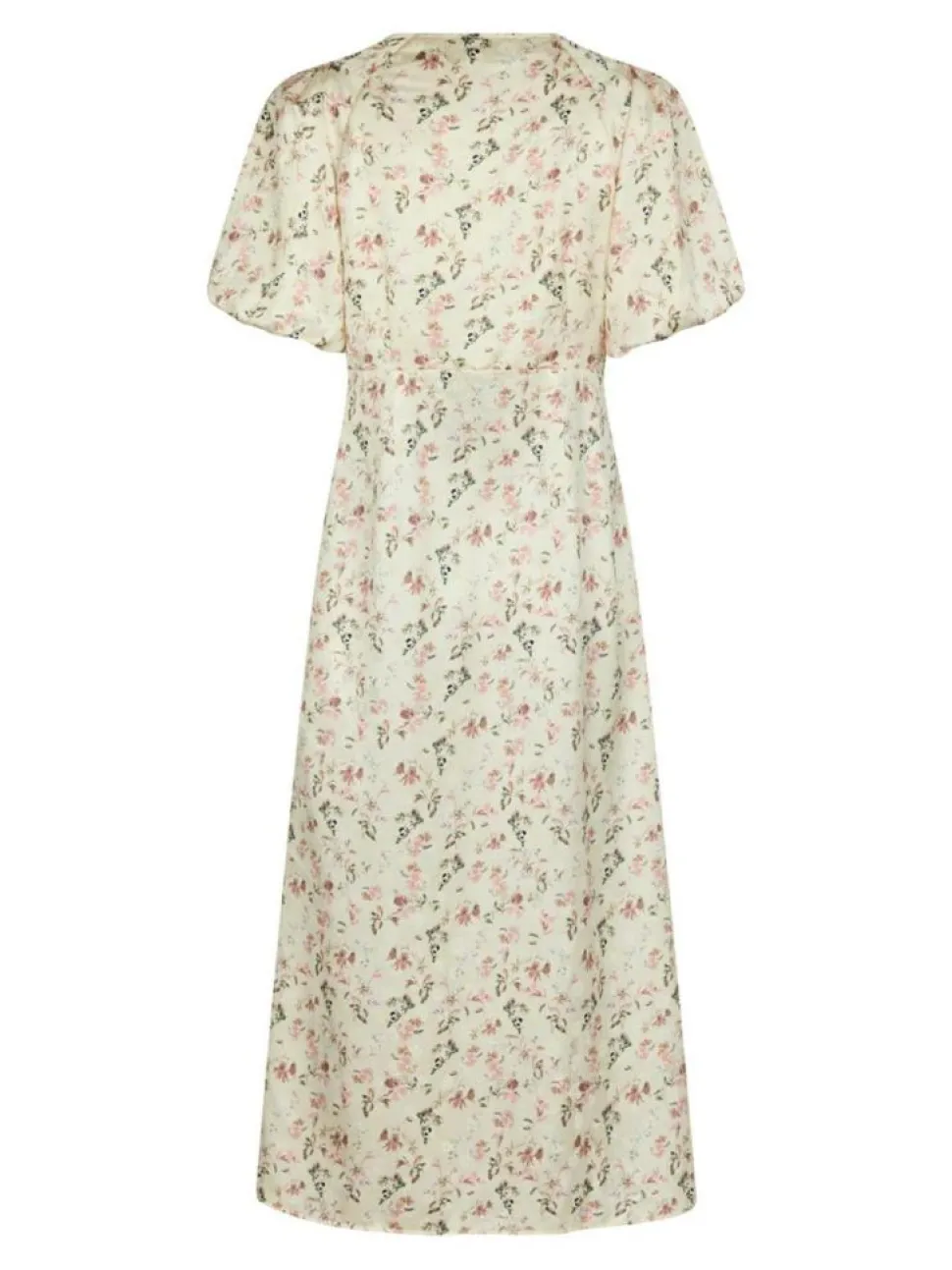 Illana Flower Print Kjole, Creme, 36