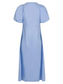 Illana Poplin Kjole, Sky Blue, 40