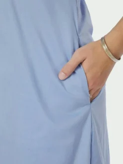 Illana Poplin Kjole, Sky Blue, 40