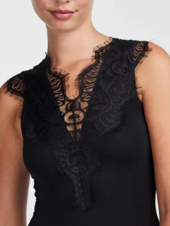 Ilu Bodystocking, Black, XS