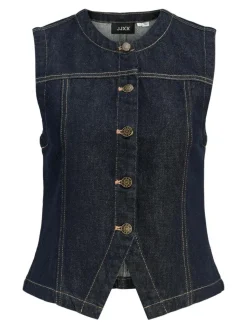 Indie Vest, Dark Blue Denim, S