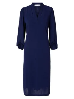 Inna-Sara Midi Kjole, Dark Sapphire, 34