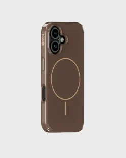 Iphone 16 Mono Case Cover, Chocolate/Beige