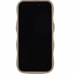 Iphone 15 Pro Max Transparent Wavy Cover, Mocha Brown/Transparent