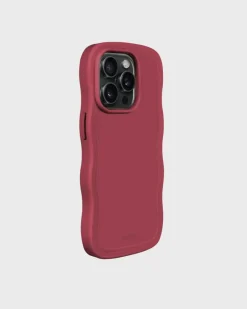 Iphone 14 Pro Max Wavy Cover, Red Velvet