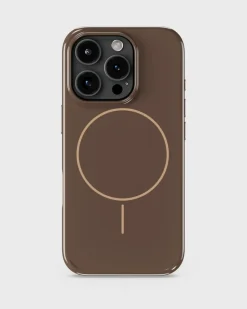 Iphone 16 Pro Mono Case Cover, Chocolate/Beige