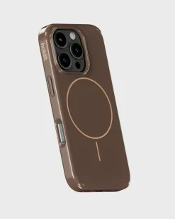 Iphone 16 Pro Mono Case Cover, Chocolate/Beige