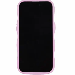 Iphone 15 Pro Transparent Wavy Cover, Lilac/Transparent