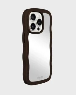 Iphone 15 Pro Wavy Cover, Chocolate/Mirror
