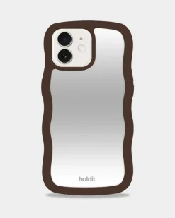 Iphone 15/14/13 Wavy Cover, Chocolate/Mirror