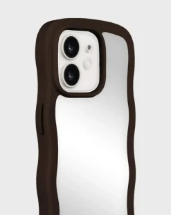 Iphone 15/14/13 Wavy Cover, Chocolate/Mirror