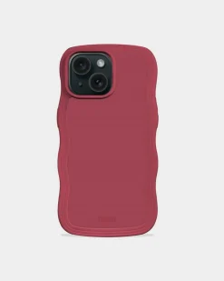 Iphone 15/14/13 Wavy Cover, Red Velvet