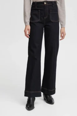 Ireloi Jeans, Dark Blue Denim, 32