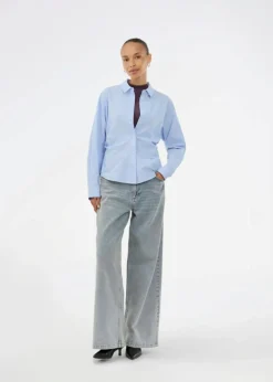 IsoldeMD Solid Jeans, Blue Beige Wash, XS