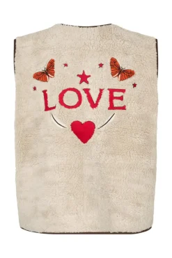 JaceLL Love Vest, Beige, M
