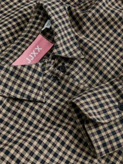 Jamie Check Flannel Skjorte, Slate Black, M