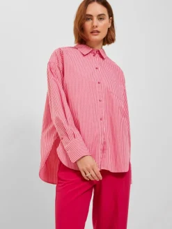 Jamie Skjorte, Cerise Stripe, M