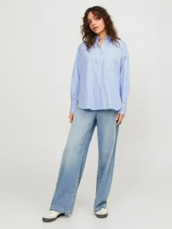 Jamie Skjorte, Navy Blazer Stripes, XL