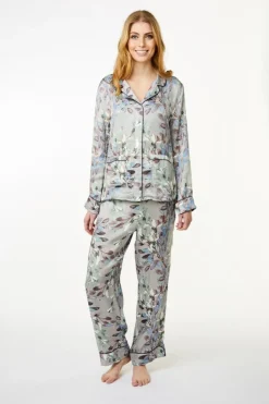 Janet Pyjamasbukser, Opal Gray, XXL